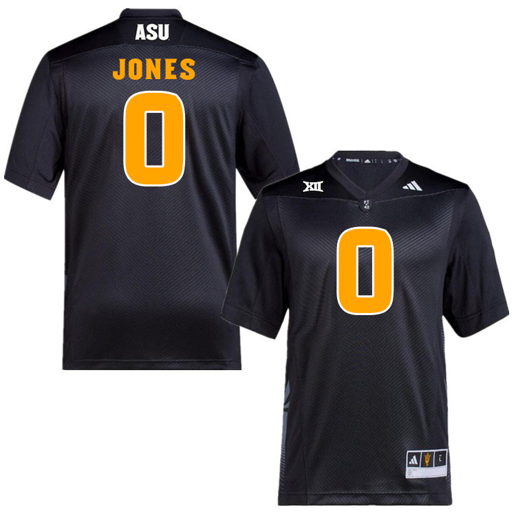 #0 Jack Jones Arizona State Sun Devils College Football Jerseys Stitched-Black